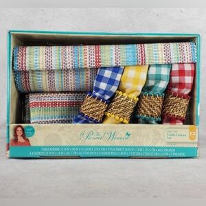 Pioneer Woman Chunky Table Linens 13 Piece Set Napkins Checkered Picnic NWT